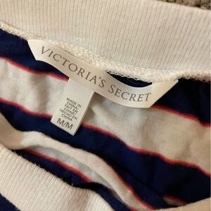 Victoria's Secret Navy and White Striped Romper